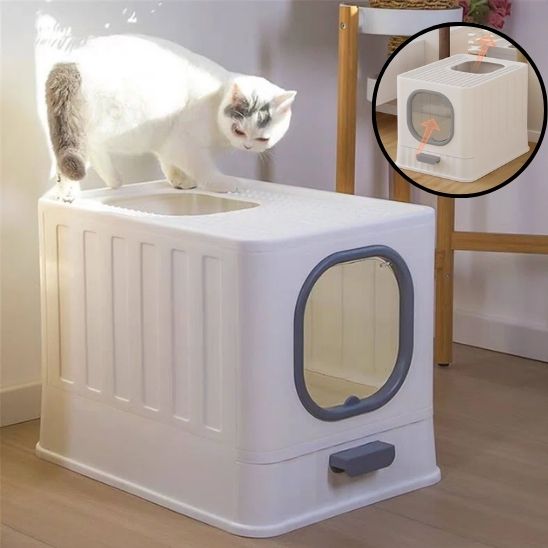 Bac à Litière Chat - CleanTop™ - Besoin de chat