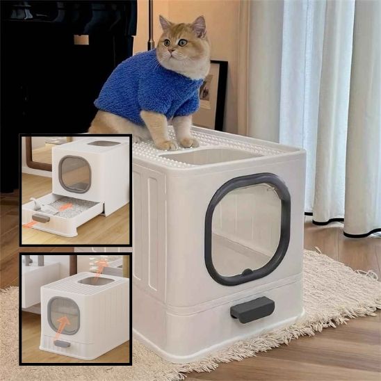 Bac à Litière Chat - CleanTop™ - Besoin de chat
