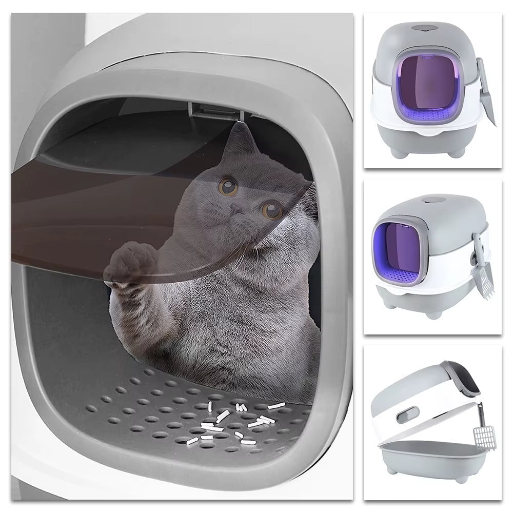 Bac à litière Chat - DômeConfort™ - Besoin de chat