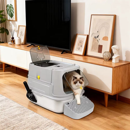 Bac à Litière Chat - LuxInox™ - Besoin de chat
