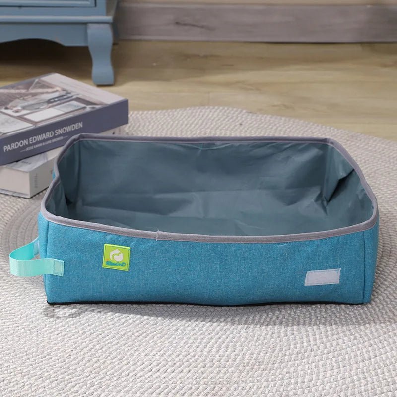 Bac à Litière Chat - NomadLiti™ - Bleu - Besoin de chat