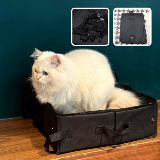 Bac à Litière Chat - PortableVoy™ - Besoin de chat