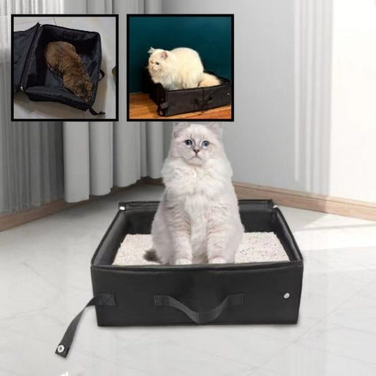 Bac à Litière Chat - PortableVoy™ - Besoin de chat