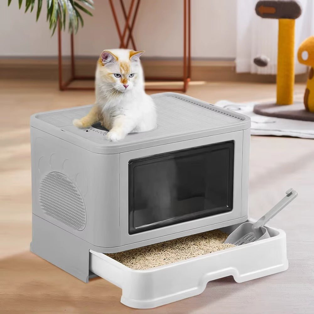 Bac à Litière Chat - PremiumConfort™ - Besoin de chat