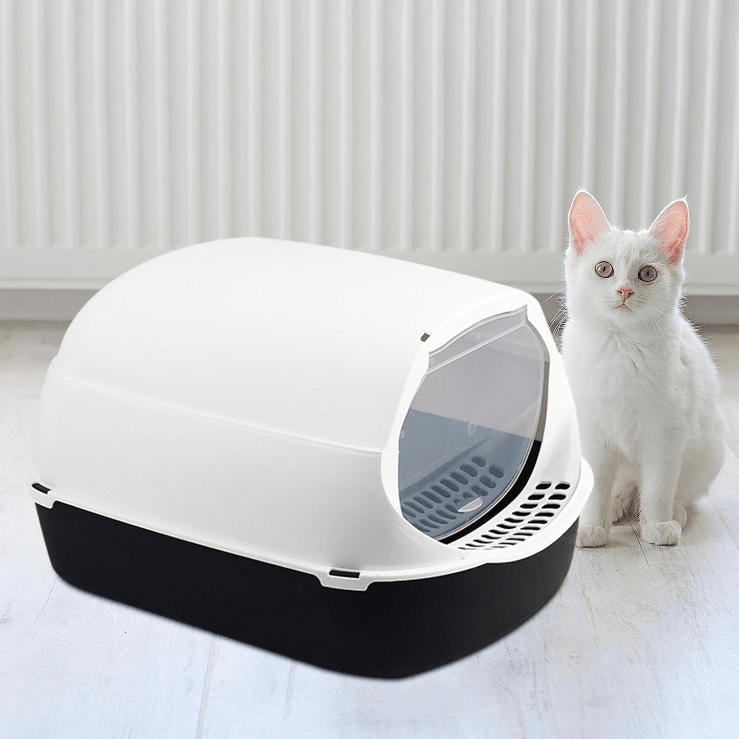 Bac à Litière Chat - SandboxCats™ - Noir - Besoin de chat