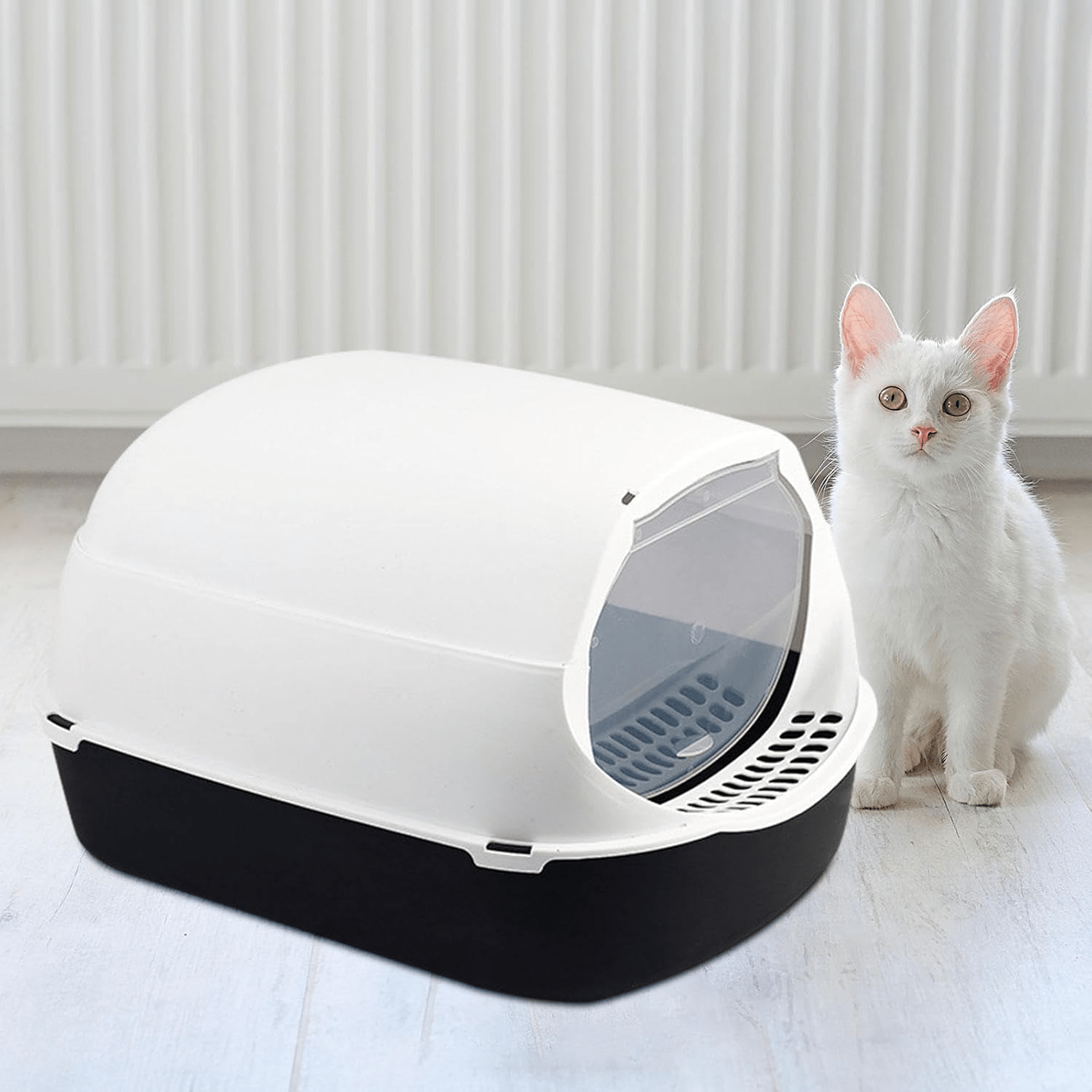 Bac à Litière Chat - SandboxCats™ - Noir - Besoin de chat