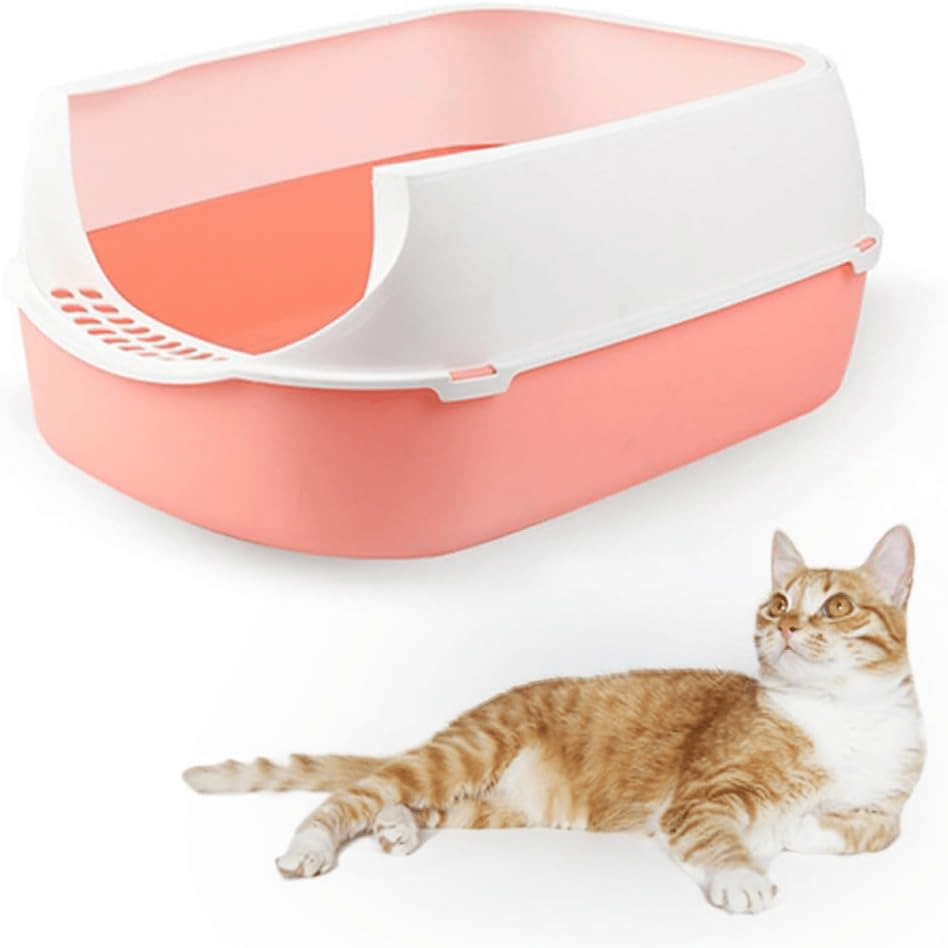 Bac à Litière Chat - SandboxCats™ - Rose - Besoin de chat