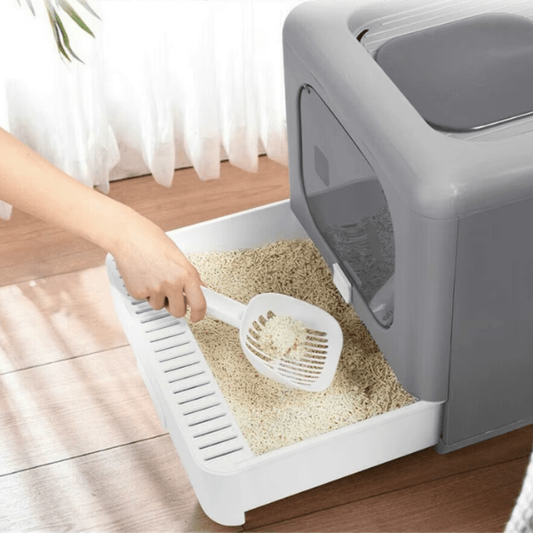 Bac à Litière Chat - SquareSandbox™ - Besoin de chat