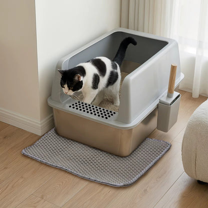 Bac à Litière Chat - XL InoxConceptKit™ - Besoin de chat