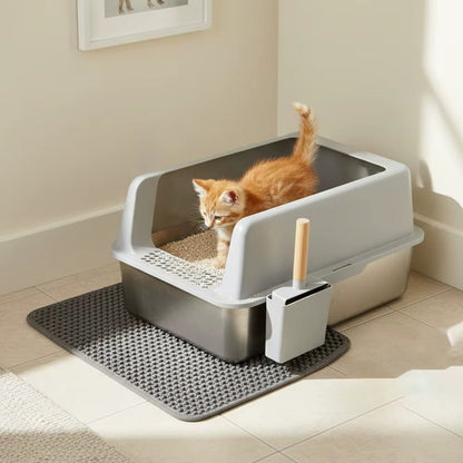 Bac à Litière Chat - XL InoxConceptKit™ - Besoin de chat