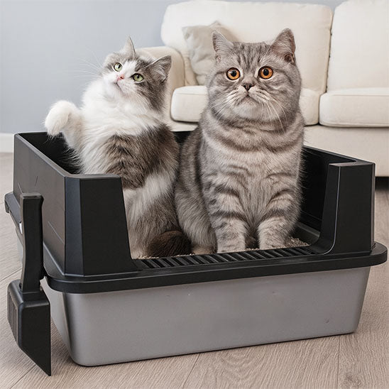 Bac à litière Chat - XXL InoxConcept™ - Besoin de chat