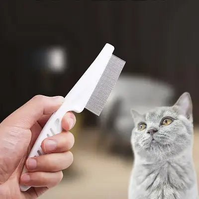 Brosse Chat - CatSheddingHairComb™ - Blanc - Besoin de chat