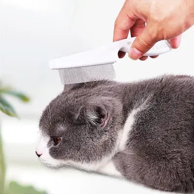 Brosse Chat - CatSheddingHairComb™ - Blanc - Besoin de chat