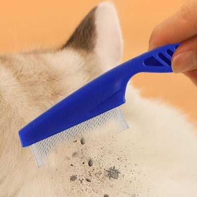 Brosse Chat - CatSheddingHairComb™ - Bleu - Besoin de chat