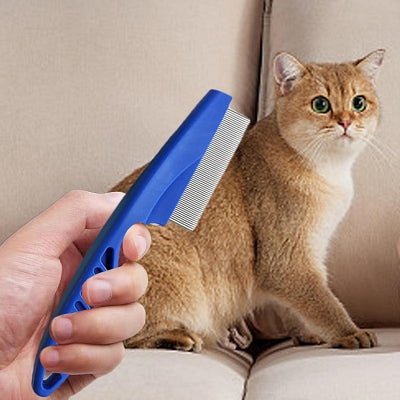 Brosse Chat - CatSheddingHairComb™ - Bleu - Besoin de chat