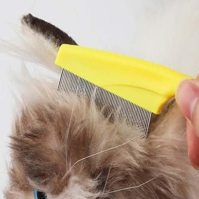 Brosse Chat - CatSheddingHairComb™ - Jaune - Besoin de chat