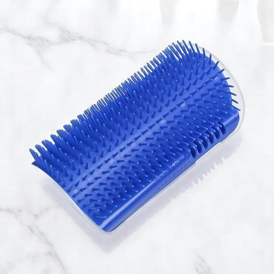 Grattoir Chat - PurrCornerGroomer™ - Bleu - Besoin de chat