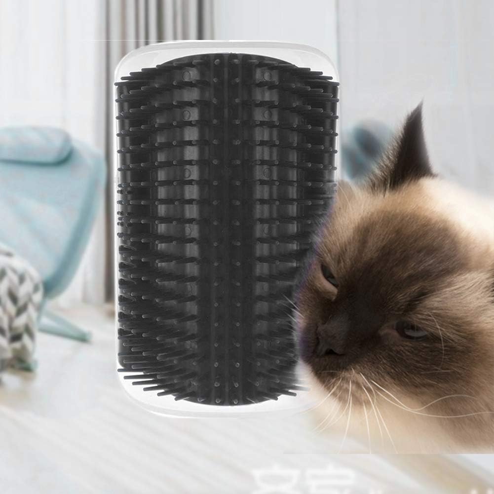 Grattoir Chat - PurrCornerGroomer™ - Noir - Besoin de chat