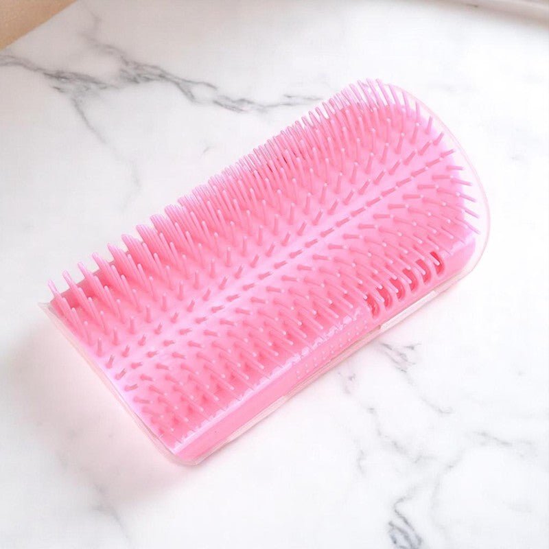 Grattoir Chat - PurrCornerGroomer™ - Rose - Besoin de chat