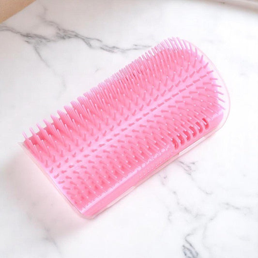 Grattoir Chat - PurrCornerGroomer™ - Rose - Besoin de chat